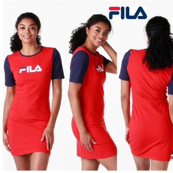 red fila dress FILA Dress 'Zetel' in Red